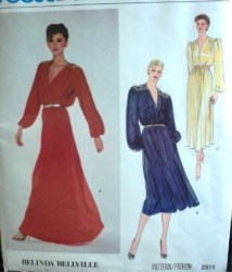 2311 BELLVILLE LOOSE BLOUSON LS DRESS 3 LENGTHS PATTERN 12